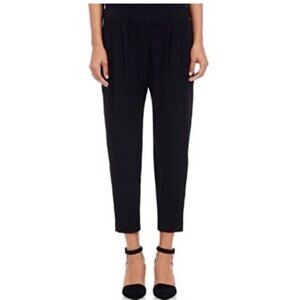 Nili Lotan Cropped Slouchy Stretch-Crepe Pants Black Women’s 0